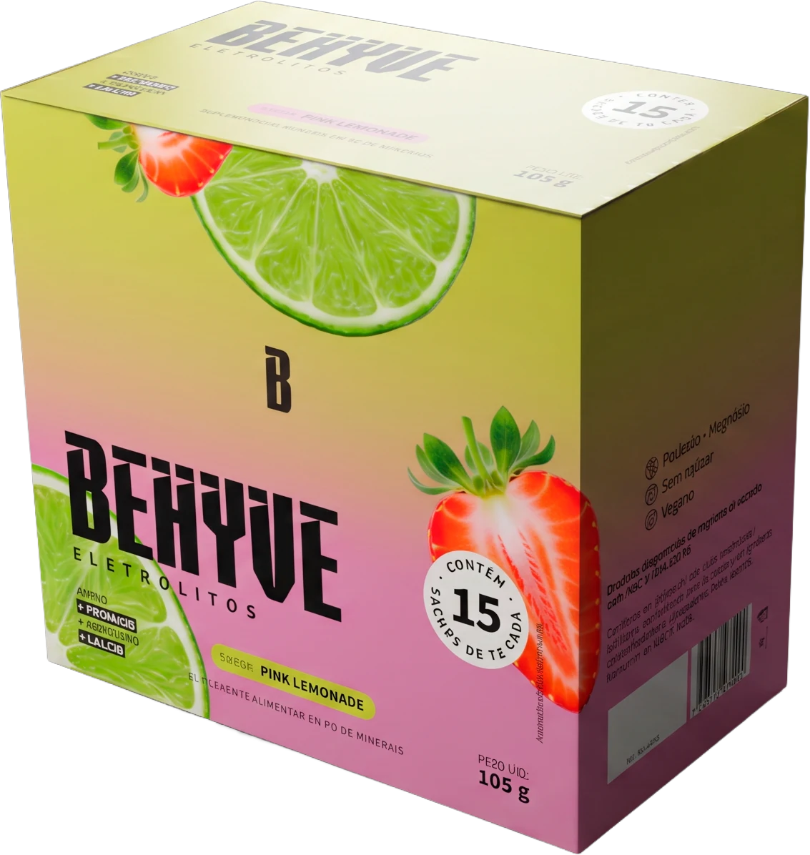 Caixa BEHYVE Eletrólitos Pink Lemonade
